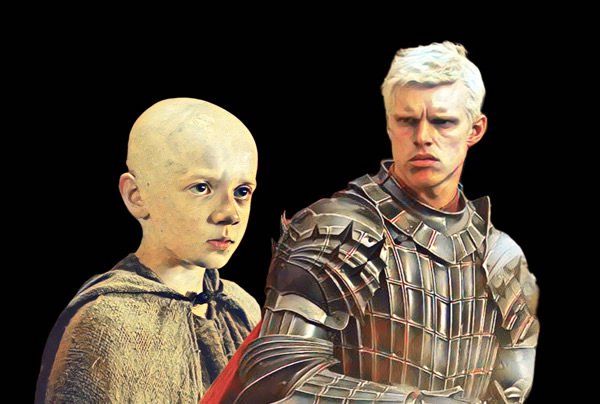 Young Aegon Targaryen “Egg” with Prince Aerion Brightflame Targaryen