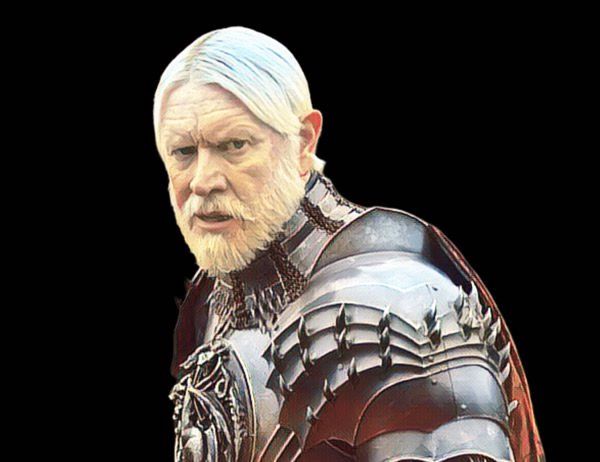 Prince Maekar Targaryen in armor from A Knight of the Seven Kingdoms era